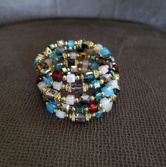 Greenbeads Jewelry - Greenbeads Multicolored🌈 Layered Wrap Bracelet - NIB